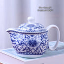 GobekUsa Ceramic Kung Fu Teapot with Dragon Design 350ml - Handmade Porcelain Tea Pot