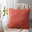 GobekUsa Linen Fringe Cushion Cover: Blue Grey Yellow Red Green for Sofa Bed