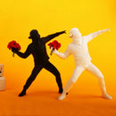 GobekUsa Bansky Flower Thrower Sculpture: Modern Office & Home Decor