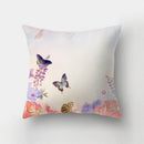 GobekUsa Butterfly Flower Pillow Case: Colorful Animal Landscape Sofa Cushion Cover