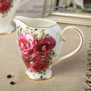 GobekUsa Bone China Tea Set: Cup, Saucer, Mug, Sugar Pot, Jug, Teapot