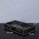 GobekUsa Ancient Wood Grain Marble Bathroom Set with Luxury Accessories