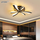 GobekUsa LED Ceiling Chandelier Lights for Living Room Bedroom Dining Study White Black
