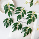 GobekUsa Green Silk Willow Leaves Flowers for Home Wedding Decoration