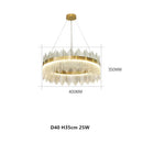 GobekUsa Crystal Chandelier Pendant Light Modern Luxury Dining Room Bedroom Lamp