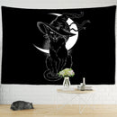 GobekUsa Black Cat Psychedelic Tapestry Wall Hanging for Home Decor