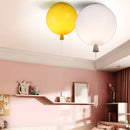 GobekUsa Balloon Acrylic Ceiling Light: Modern 5 Color Kids Room E27 Lamp with Switch