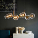 GobekUsa Glass Ball Pendant Lights for Living Bedroom Kitchen Decor