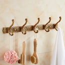 GobekUsa Antique Bronze Carved Robe Hook Towel Hanger for Bathroom and Kitchen