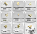 GobekUsa Brushed Gold Stainless Steel Robe Hook Wall Mounted Bathroom Hardware Hanger