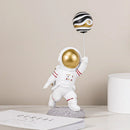 GobekUsa Astronauts Figurines Gold Tabletop Decoration Creative Spaceman Figures