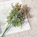 GobekUsa Green Eucalyptus Branch: Faux Leaves for Home & Wedding Decor