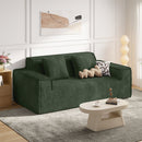 Convertible Sofa Bed Loveseat Set — Deep Seat, No Assembly