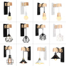 GobekUsa Artistic Metal Iron Wall Lamp for Bedroom Livingroom Restaurant Bar Sconce