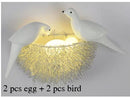 GobekUsa Birds Nest Wall Lamp | 3D Art Light Fixture for Children Room & Living Room