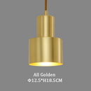GobekUsa Brass Finish LED Pendant Light for Dining Room, Bedroom & Bar