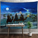 GobekUsa Camel Printed Polyester Tapestry Wall Hanging - Christmas Pattern Home Decor