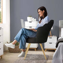 Velvet Swivel Accent Chair with Gold Metal Legs — Modern Dining & Living Room Seat