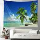 GobekUsa Beach View Mandala Tapestry - Boho Wall Decoration for Hippie Vibes