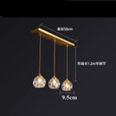 GobekUsa Diamond Crystal Copper LED Pendant Chandelier for Stylish Indoor Lighting.
