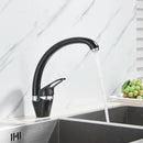 GobekUsa Brass Black Kitchen Sink Faucet Single Handle Swivel Spout Mixer Tap