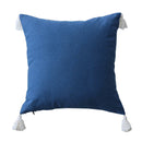 GobekUsa Boho Style Tassel Pillow Cover Set for Sofa Bed, Beige Grey Blue Yellow