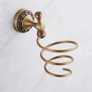 GobekUsa Brass Antique Bath Hardware Set: Towel Rack, Paper Holder, Towel Hanger, Toilet Brush Holder