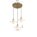 GobekUsa Green Glass Hanging Light: Modern LED Pendant Lamp for Living and Dining Room