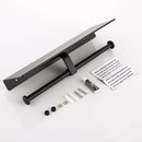 GobekUsa Black Aluminum Toilet Paper Holder with Phone Shelf & Double Roll Tissue Boxes