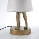 GobekUsa Bathing Rabbit Resin Table Lamp for Living Room and Bedroom Decor