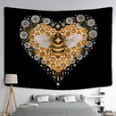 GobekUsa Bee Daisy Wall Hanging: Bohemian Hippie Witchcraft Plant Dorm Decor