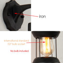 GobekUsa Industrial Glass Wall Lamp for Bar Cafe Bedroom Home Design