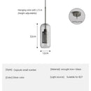 GobekUsa Glass Ball LED Pendant Lamp for Modern Nordic Bedroom Kitchen Living Room Lighting