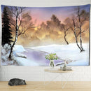 GobekUsa Forest Tapestry - 3D Printed Polyester Wall Hanging for Bohemian Home Decor