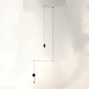 GobekUsa Industrial Iron Art LED Pendant Light - Black Minimalist Wall Lamp