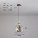 GobekUsa Ball Glass Pendant Light Modern Kitchen Dining Living Room Fixture