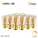 GobekUsa LED Filament Bulb 3W ST45 Gold Dimmable E26 E27 2200K Indoor Decorative