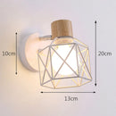 GobekUsa Iron Cage LED Wall Light for Home Decor Indoor Lighting Fixture