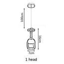 GobekUsa LED Wine Glass Pendant Lights for Restaurant, Bar, and Dining Room