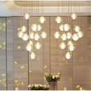 GobekUsa Crystal LED Chandelier: Modern Luxury Pendant Lights for Staircase, Bedroom, and Living Room