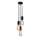 GobekUsa 3-Head LED Pendant Lamp Industrial Ceiling E27 Retro Hanging Light