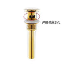GobekUsa Brushed Gold Pop-up Drain Assembly Kit for Bathroom Sink Vessel Vanity