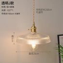 GobekUsa Glass Copper Pendant Light: Modern Nordic Style Hanging Lamp for Kitchen, Dining, and Living Room