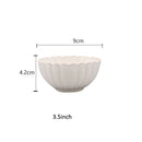 GobekUsa Ceramic White Glaze Dinnerware Set