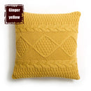 GobekUsa Knitted Rhombus Pillowcase: Super Soft Throw Pillow Cover for Home Decor