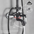 GobekUsa 8" Rainfall Shower System with Bathtub Faucet and Hand Shower