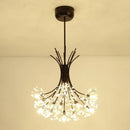 GobekUsa Crystal Flower Pendant Chandelier with G4 Socket