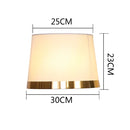GobekUsa Golden Edge Large Cloth Lampshade Cover for Bedroom Bedside Floor Lamp
