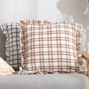 GobekUsa Cotton Coffee Black Yellow Green Cushion Cover 45x45cm Fringed Skirt Home Decor
