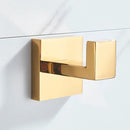 GobekUsa Gold Bathroom Hardware Set: Robe Hook, Towel Rail, Shelf, Tissue Holder